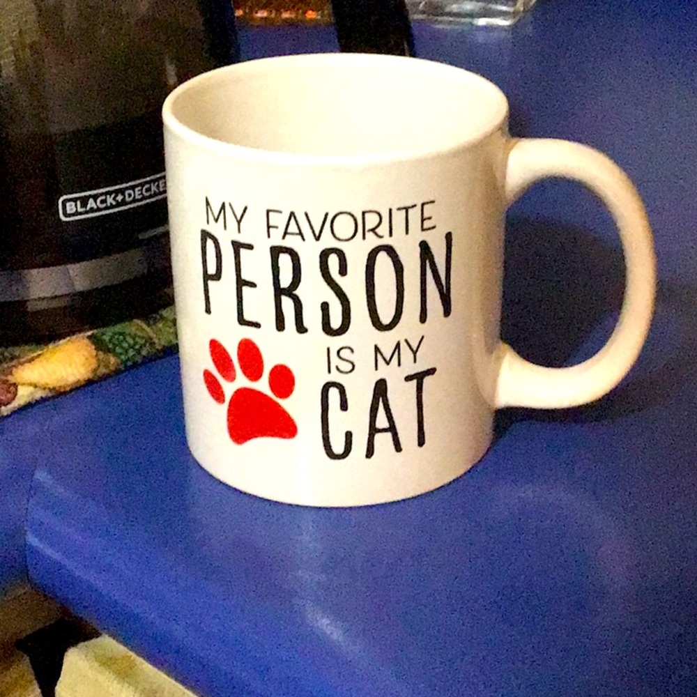 My Favorite Person is my Cat Coffee Mug